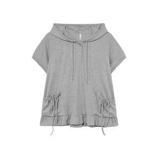 gray hooded suit