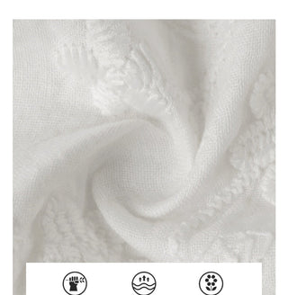 white jacquard Top