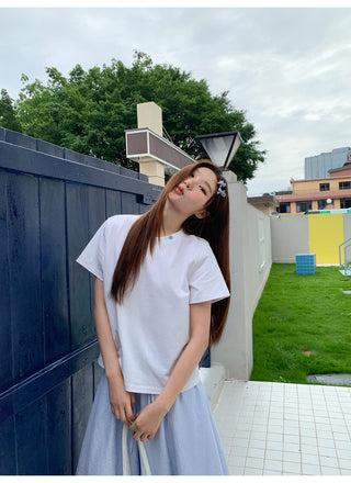 embroidered neck Top