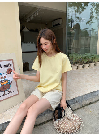 embroidered neck Top