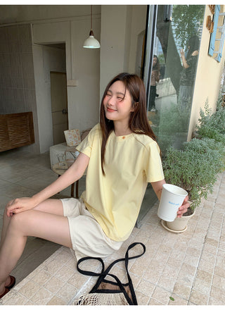 embroidered neck Top