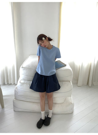 embroidered neck Top
