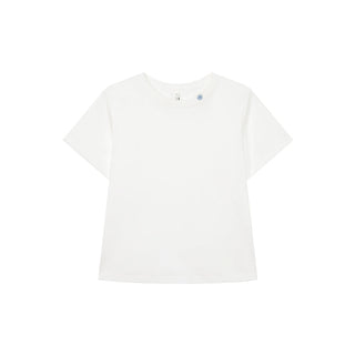 embroidered neck Top