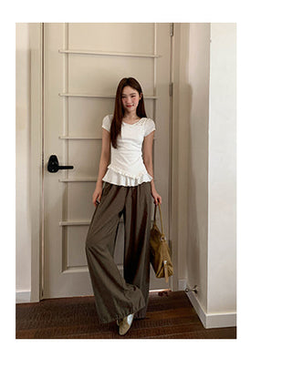 ruffle french Top