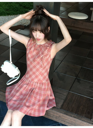 plaid Top dress