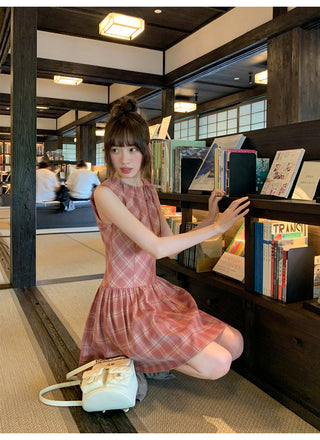 plaid Top dress