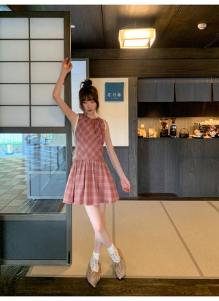 plaid Top dress