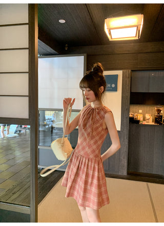 plaid Top dress