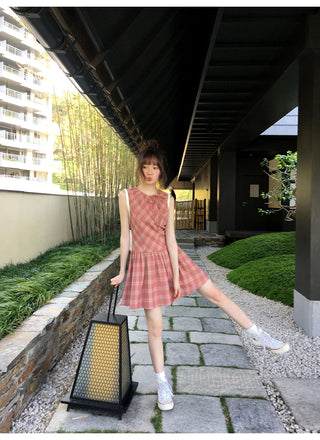 plaid Top dress