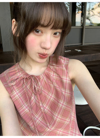 plaid Top dress