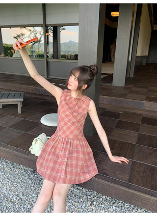 plaid Top dress