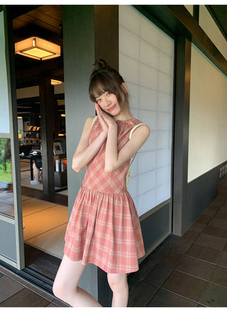 plaid Top dress