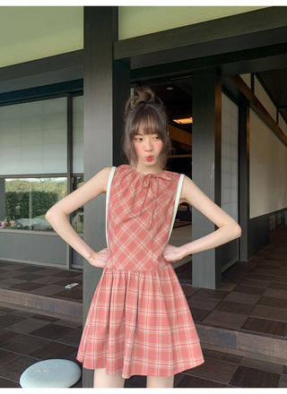 plaid Top dress