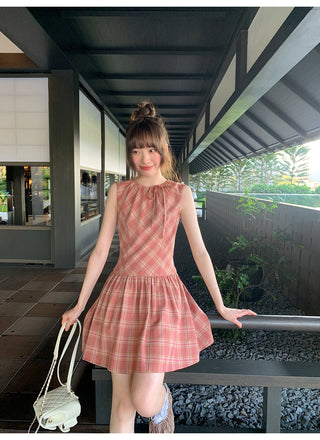 plaid Top dress