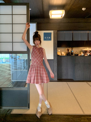 plaid Top dress