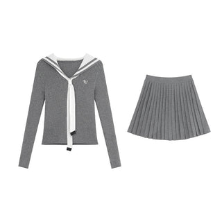 pleated dress set