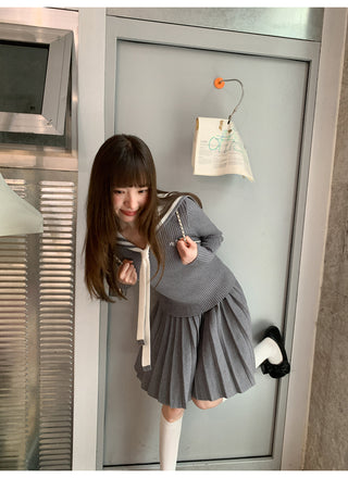 pleated dress set
