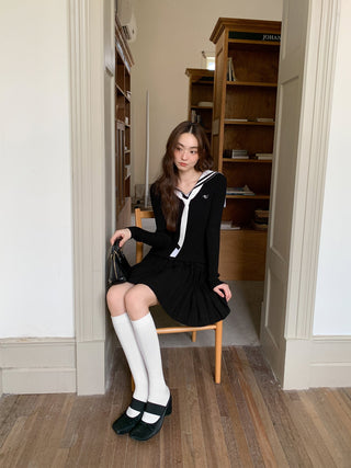 pleated dress set