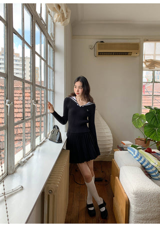 pleated dress set