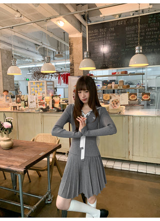 pleated dress set