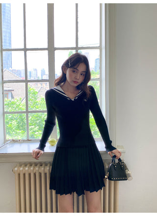 pleated dress set