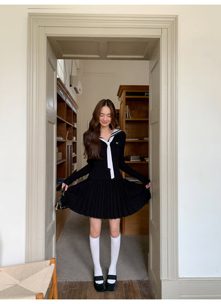 pleated dress set
