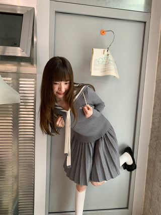 pleated dress set