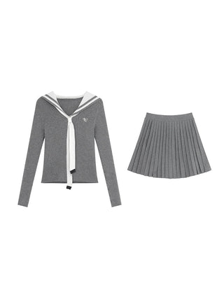 pleated dress set