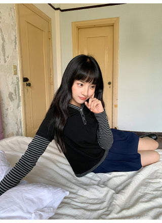 striped two-piece Tops