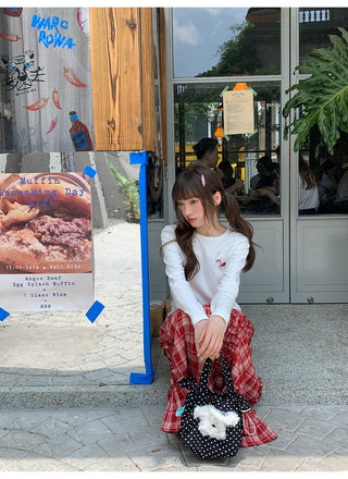bear embroidery Tops