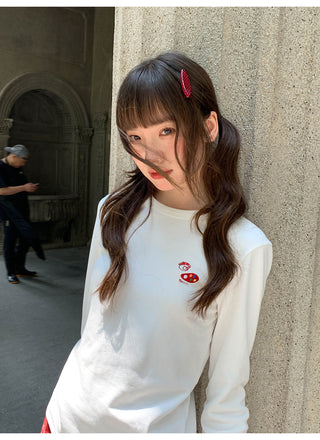 bear embroidery Tops