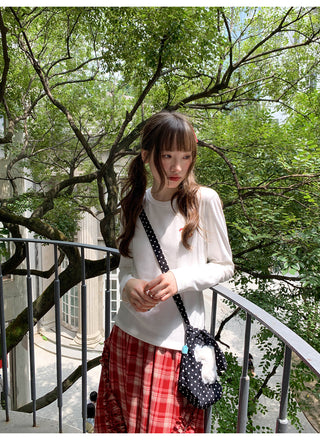 bear embroidery Tops