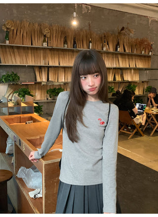 bear embroidery Tops