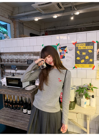 bear embroidery Tops