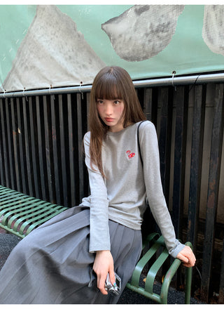 bear embroidery Tops