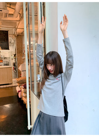 bear embroidery Tops