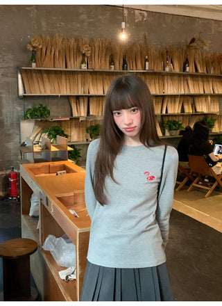 bear embroidery Tops