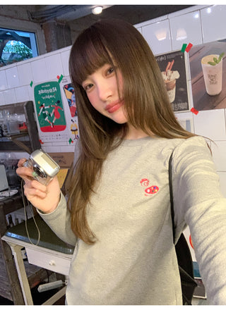 bear embroidery Tops