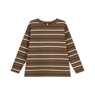 striped loose Tops