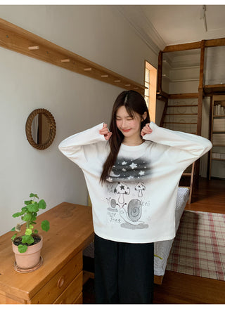snail print Tops