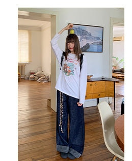 cartoon print Tops