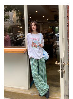 cartoon print Tops