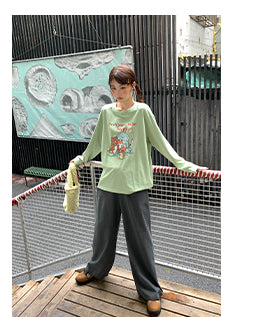 cartoon print Tops