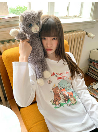 cartoon print Tops