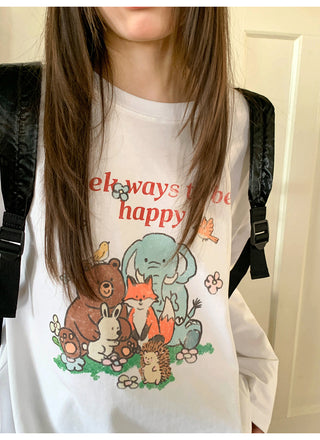 cartoon print Tops