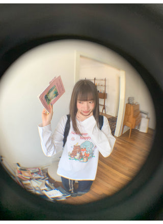 cartoon print Tops