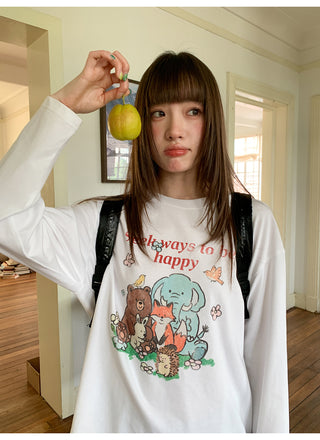 cartoon print Tops