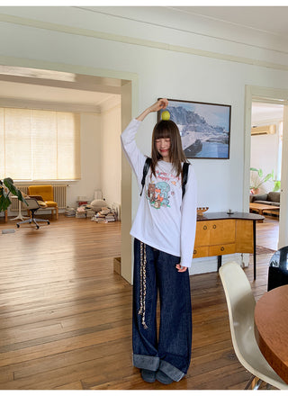 cartoon print Tops