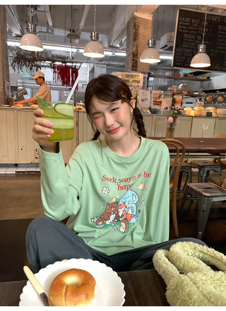 cartoon print Tops