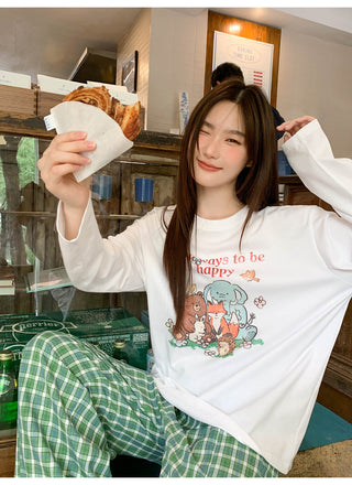 cartoon print Tops